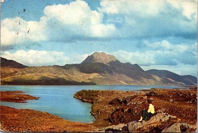 Postcard Scotland Loch Maree Slioch Wester Ross Highlands View