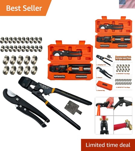 PEX Pipe Clamp Cinch Tool Crimping Tool Crimper for Stainless Steel Clamps fr...