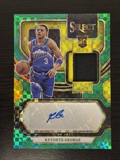 2023-24 Panini Select Rookie Jersey Auto Keyonte George Green /5 (RC) Utah Jazz