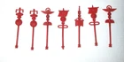 VINTAGE MARX 1950s-60s ORIGINAL BEN HUR PLAYSET PART " RED FLAG STAFF LOT "