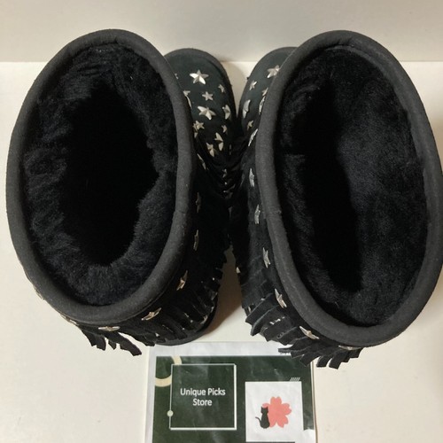 Stivali UGG × Jimmy Choo scamosciati borchiati a stelle neri US6 EU37 UK4,5 - Foto 4 di 8
