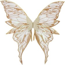 Adult Fairy Wings, Shiny Transparent Angel Wings, Halloween Costume Accessory