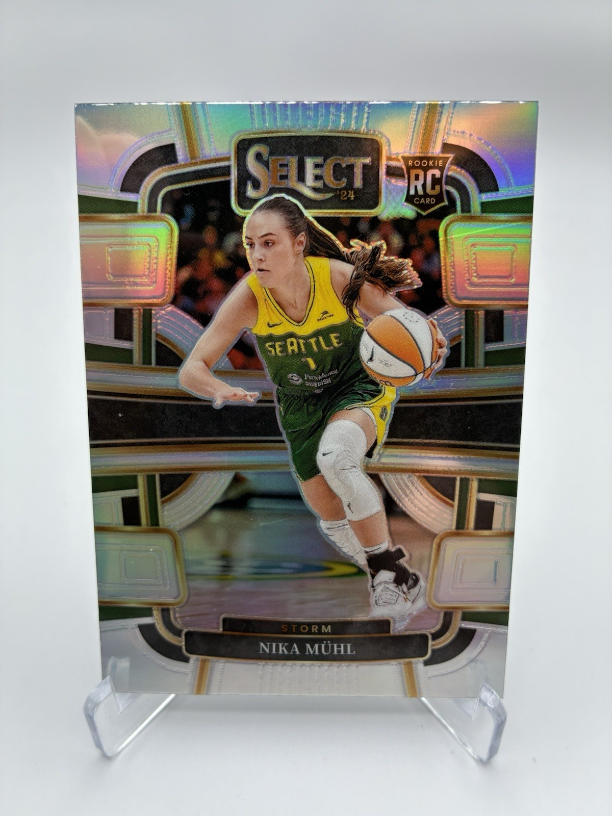 2024 Panini Select WNBA - Concourse Nika Muhl #27 Silver Prizm (RC)