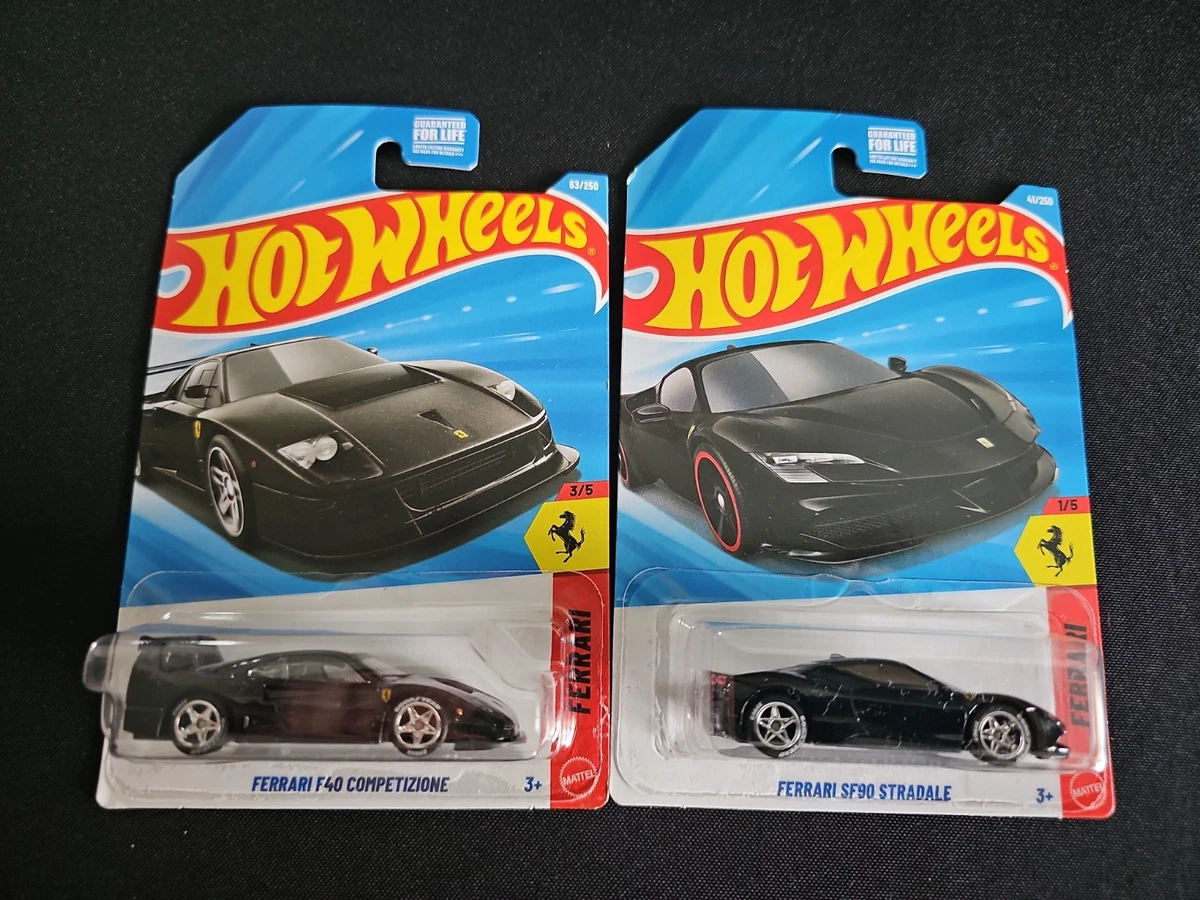 Hot Wheels Ferrari Black Contemporary Manufacture Diecast Cars