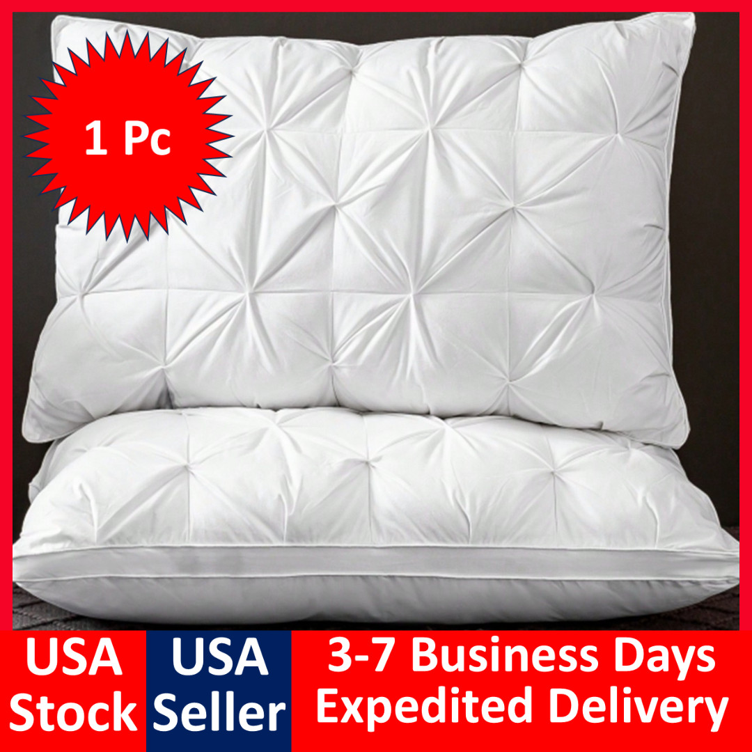 Queen Size Pillow Set of 2 Soft Gel Cushions for All Sleepin