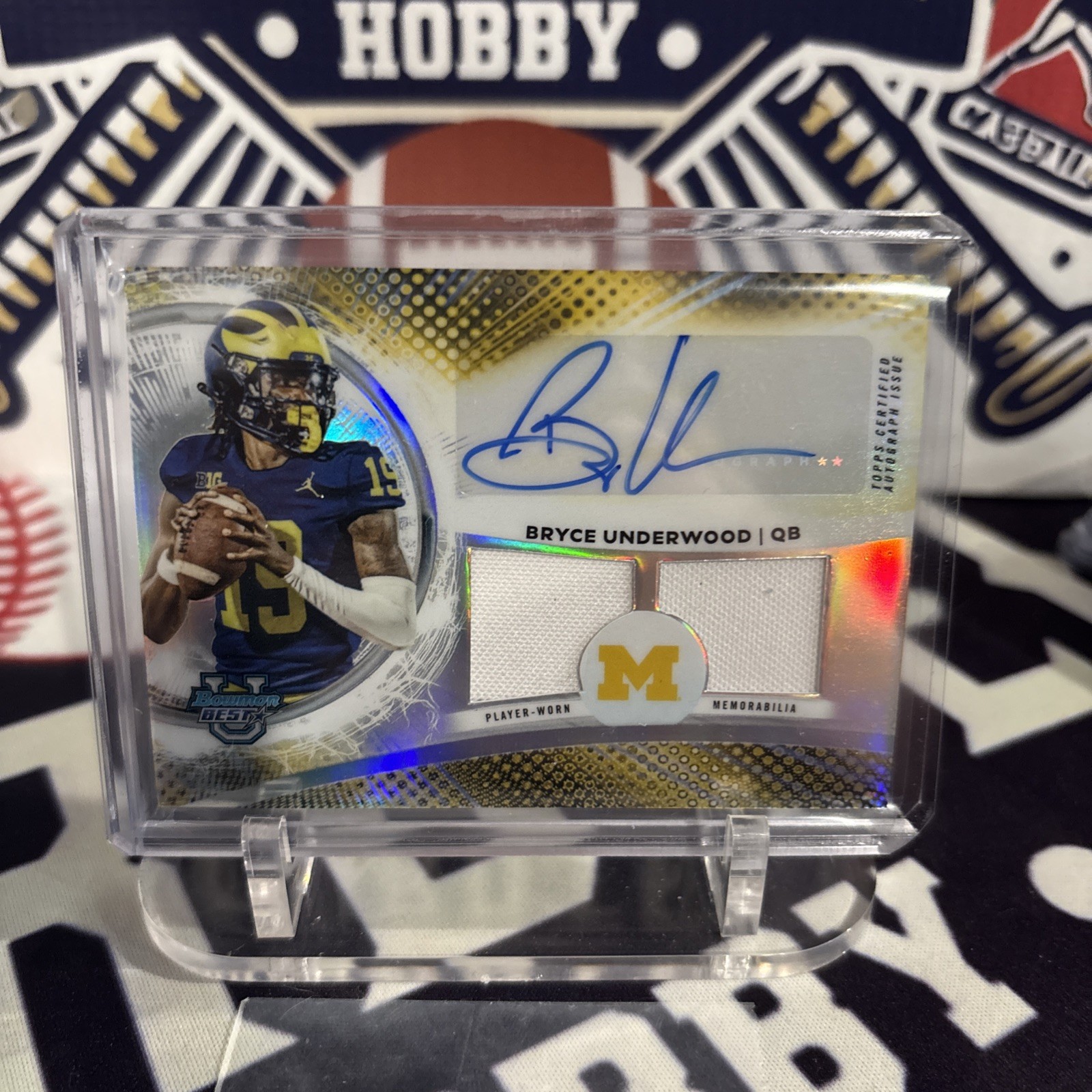 2025 Bowman's Best University - Prospect Dual Relic Patch Autographs Bryce...