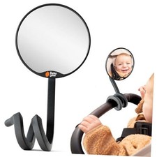Stroller Mirror for Baby - 100 Shatterproof Clamp On Mirror, Universal with