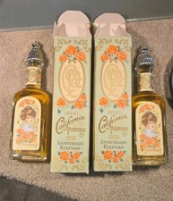 2 Avon California Perfume 1976 Anniversary Keepsake Moonwind Cologne 1.7 oz ea