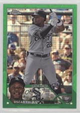 2023 Chrome Logofractor Edition Green Refractor 12/99 Oscar Colas Colás 11s9