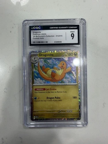 Dragonite McDonald’s Collection Confetti Holo CGC 9