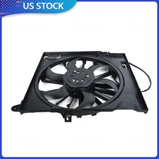 For Jaguar 10-19 XJ 13-15 XF 2.0L Radiator Cooling Fan with Shroud Assembly