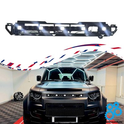 Octa Style Front Grille White LED Light Fits for Defender 90 110 130 2020-2025