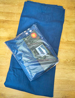Fusion Thermal Lined Blackout Pencil Pleat Curtains Pair Blue 168x183cm
