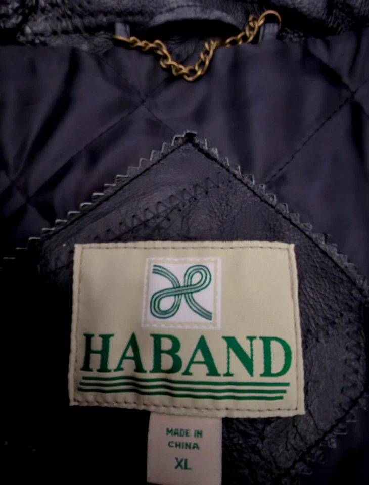 JACKET ~ MEN'S BOMBER STYLE ~ 100% LEATHER (SIZE EXTRA LARGE) READ DISCRIPTION! - Image 3 of 4