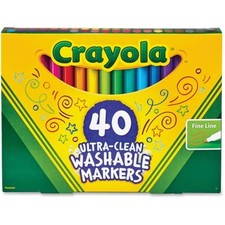 Crayola 587861 Ultra-Clean Washable Classic Markers Fine Point - Classic Col...