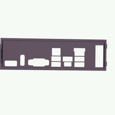 Asrock B760M-HDV M.2 D4 IO Backplate, 3D Printed Shield