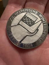 Austria 1975 proofWinter Olympic Coin 100 Schilling Silver Coin Innsbruck Vienna