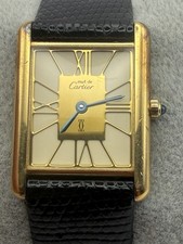 Cartier Must Tank Column Dial 681006 23mm Gold Vermeil Quartz Women’s Watch