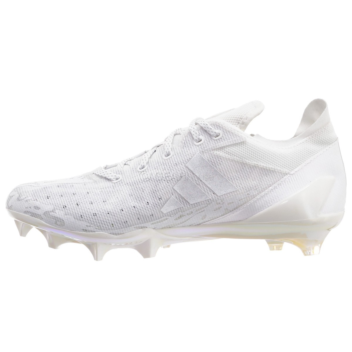 Adidas Adizero Electric Mens Football Cleats, White / Iridescent