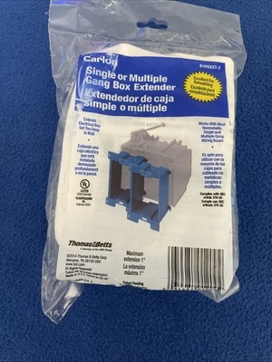 Carlon Gangable Box Extender PVC Blue 3-1/4 x 2-1/4 B1MGEXT-2