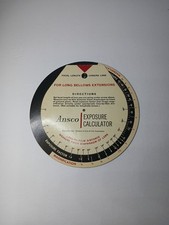 1950 Ansco Exposure Calculator - With Photographer's Proportion Rule - Dial