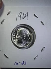 1964 10C Roosevelt Dime SILVER Uncirculated (16-21)
