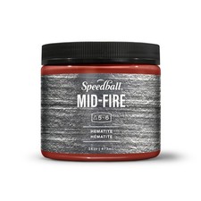 Mid-Fire Glaze, Hematite, 16 Ounce Jar for Pottery and Ceramics