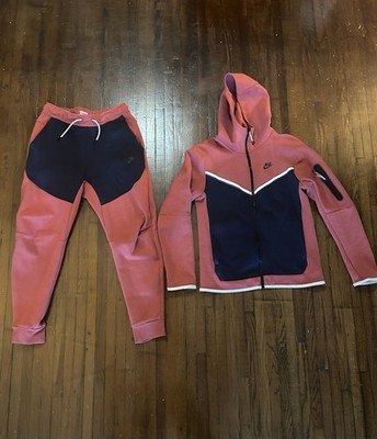 Nike Tech Fleece Windrunner Tracksuit Sz Mens Small Cedar/Obsidian/Black