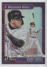 2021 Panini Donruss Diamond Kings Career Stat Line /235 Miguel Cabrera #10 0c3l