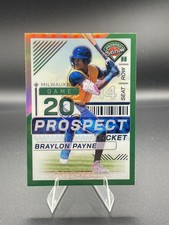 2024 Panini Prospect Edition - Braylon Payne Green Holo Prizm Milwaukee Brewers 