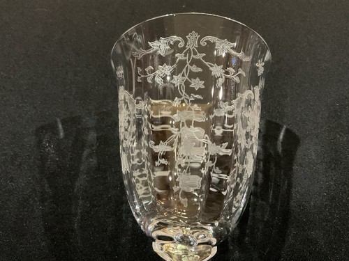 Vintage Fostoria “Navarre” clear crystal water goblets ( 7&5/8 inches high). - Picture 9 of 10