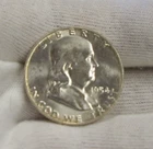 1954 US Franklin Half 50c Unc