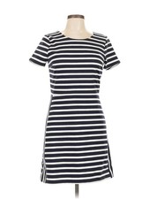 Express Women Navy and White Striped Casual Short Sleeve Dress 6
