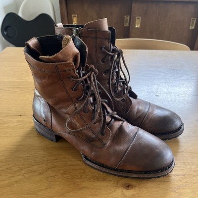 Freebird By Steven Logger Brown Leather Men's Lace Up Boots Size 11