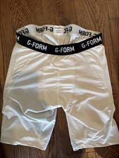 G-Form Elite Bandit Baseball/Softball Adult Sliding Shorts - White - L USED 