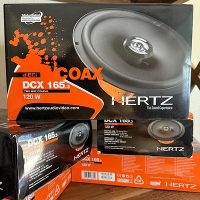 Hertz DCX 165.3 - 6.5 Dieci (16,5 CM) Two-Way Car Coaxial Speakers - NEW Pair