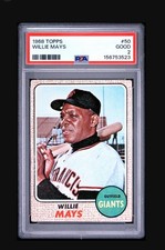 1968 Topps - Willie Mays #50 PSA 2
