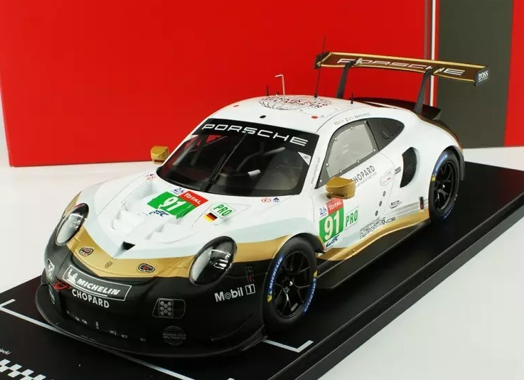 Porsche 911 RSR #91 miniature IXO premium en métal pour collectionneur