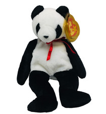 Ty Beanie Baby FORTUNE the Panda Bear (8 Inch) NEW MWMTs Stuffed Animal Toy