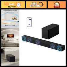 5.1CH Surround Sound Bar with Subwoofer, Dolby Atmos, Bluetooth 5.4, 300W Home T