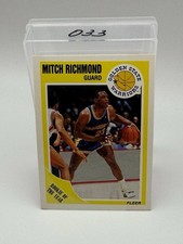1989-90 Fleer Mitch Richmond #56 Golden State Warriors Rookie of the Year HOF