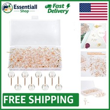 150PCS Rose Gold Push Pins - Durable Thumb Tacks for Craft  Office Use