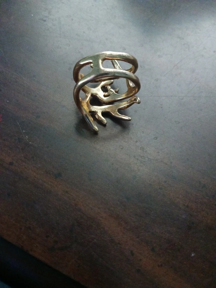 Anillo Madera Droft Tono Dorado TALLA 7 Foto 4 de 4