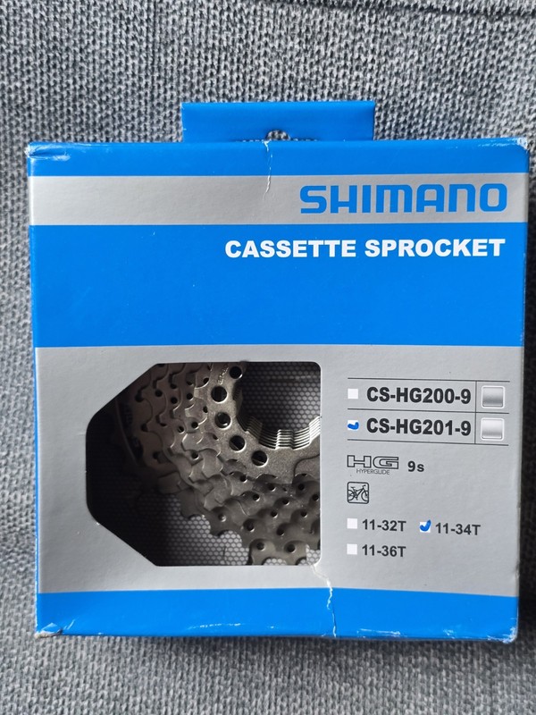 Shimano Casette Sprocket CS-hg201-9, 11-34T