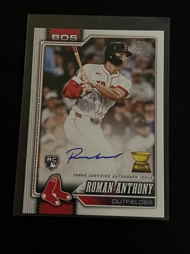 2026 Topps Series One Roman Anthony On Card Real One Auto #189 Boston Red Sox