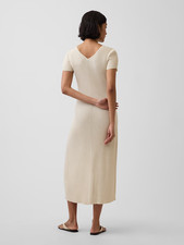 GAP- Rib Button-Front Maxi Sweater Dress