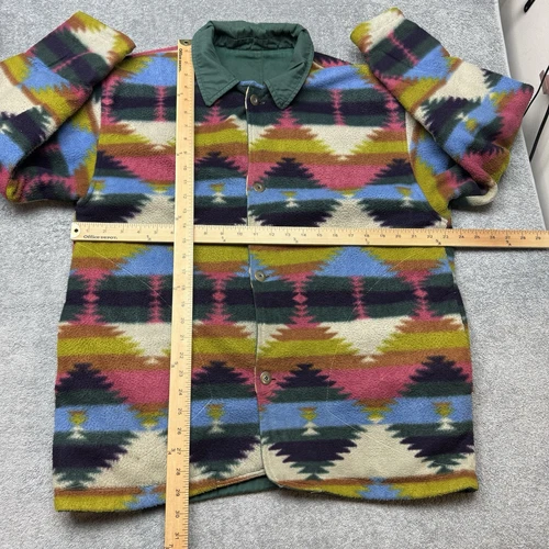 Vintage Current Seen Aztec Southwestern Pattern Button Reversible Jacket Medium image 5