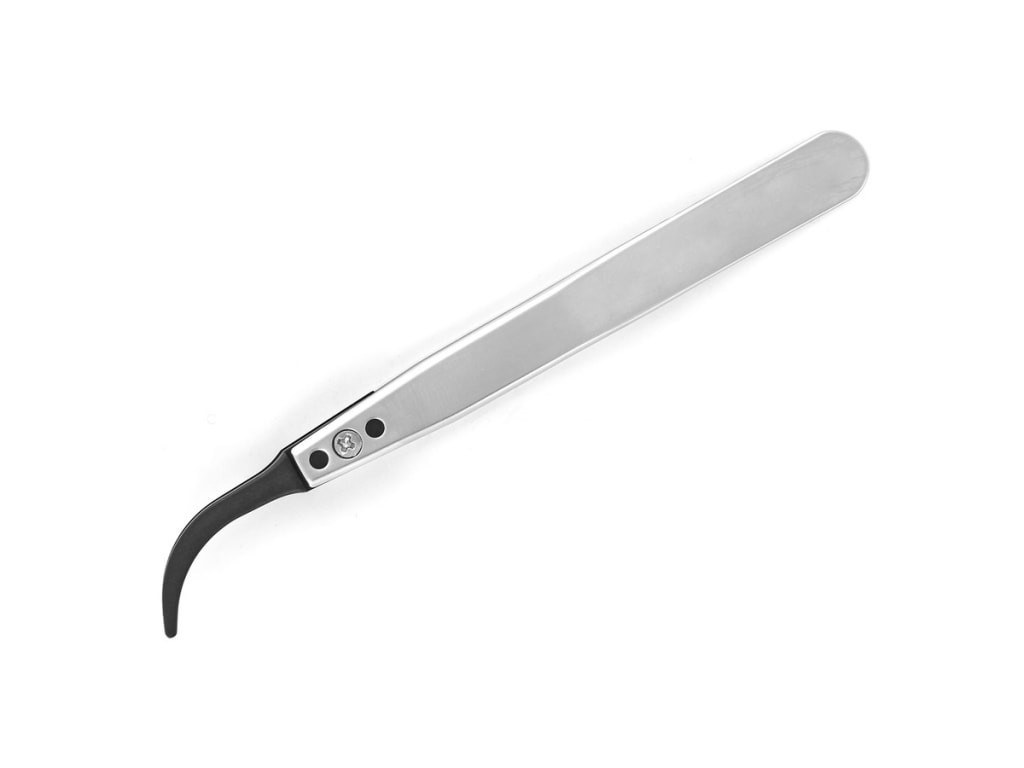 Techni-Pro TNP242CCF - ESD Tweezers, Style 242B, Carbon Fiber Tips A242CF,