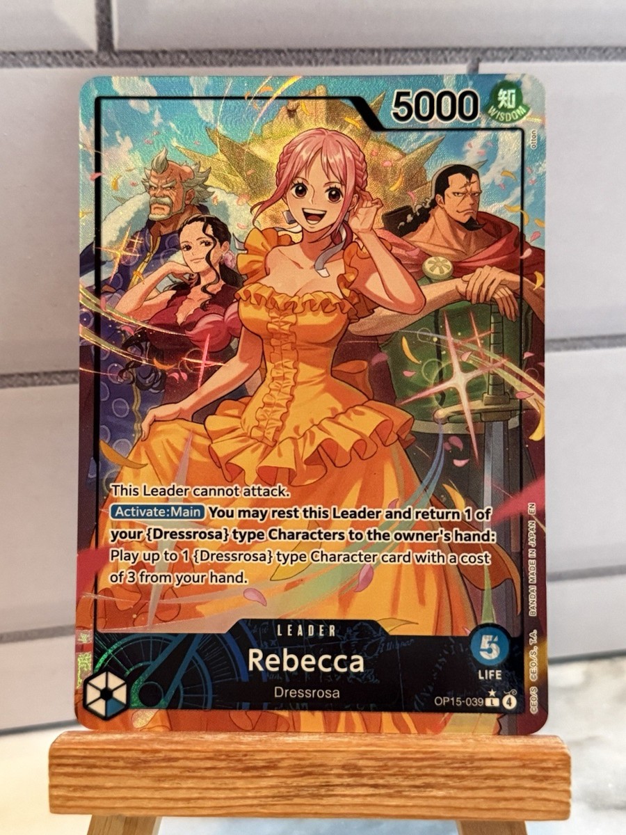 希少！REBECCA コンサートポストカードとパッチセット新品未開封品！ Rebecca (OP15-039) - Adventure on Kami's Island - One Piece Card