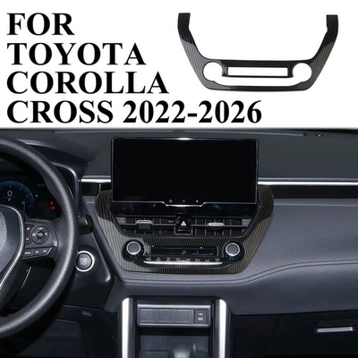 #ad Carbon Fiber Style Central Control Button Panel Trim Cover For Toyota Corolla $39.99